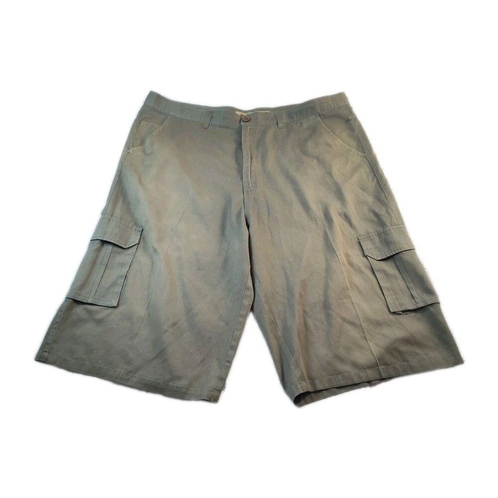 Cargo Pocket Shorts By OSC Mens Size 46 Khaki Cotton Blend